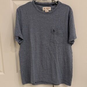 Original Penguin Men's Blue T-Shirt. Size large